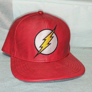 Red Leather Flash Hat